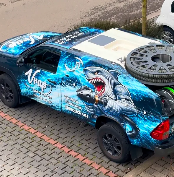 Voiture équipé pour débouchage Vrap débouchage